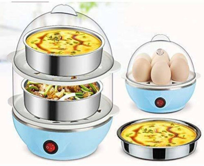 Golden Bucket Egg boiler in electric Double Layer Electric Egg Boiler Egg Cooker (14 Eggs) Egg Cooker(Multicolor, 14 Eggs)