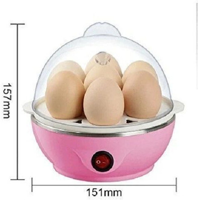 Chefman Automatic Egg Boiler | 7 Egg Capacity | Lightweight Design | Quick Cooker Quick Use Egg Steamer | Electric Boiler | 7 Egg Tray | Portable Design Egg Cooker(White, 7 Eggs)
