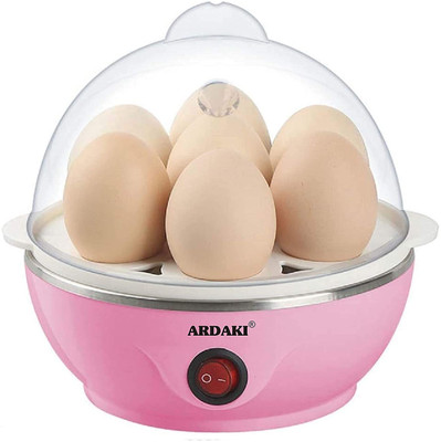 ARDAKI Electric 7 Egg Boiler Egg Cooker Egg Poacher for Steaming Cooking & Boiling Quick Boils 7 Eggs At a Time Egg Cooker(Multicolor, 7 Eggs)