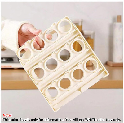 Adhunyk Plastic Egg Container  - 2 dozen(Off White)