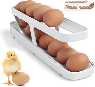 Jinila Plastic Egg Container  - 1 dozen(Multicolor)