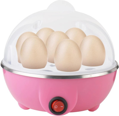 ORJILO Automatic Off 7 Egg Poacher for Steaming, Cooking, Boiling and Frying Egg Boiler Electric Egg Cooker(Multicolor, 7 Eggs)