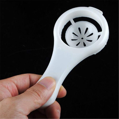 Euclid Egg Yolk Separator Safe Practical Hand Egg Tools-1pc Plastic Egg Separator(White, Pack of 1)