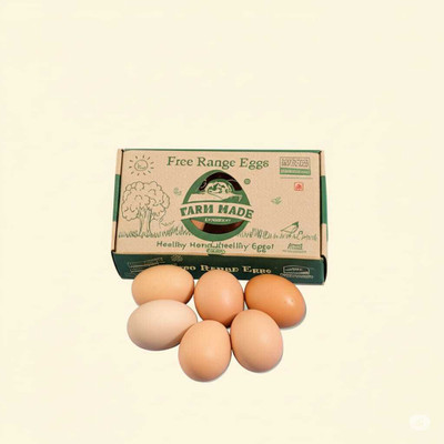 Farm Made Free Range Hen Brown Eggs(6 Units)