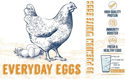 Everyday Eggs Hen White Eggs(10 Units)