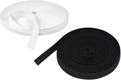 ZENITH Elastic Thread and Cord Black, White Elastic(10 m)