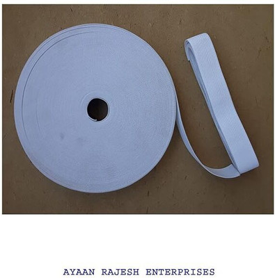 Lucknow Carft Elastic Thread and Cord White Elastic(10 m)