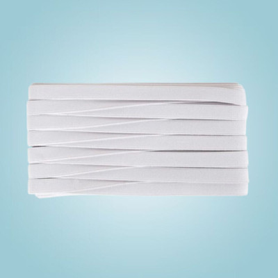 3tee Elastic Woven White Elastic(25 m)