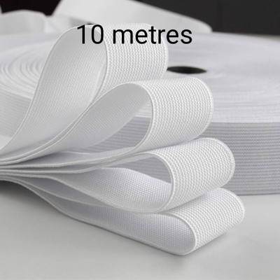 MSF Woven White Elastic(10 m)