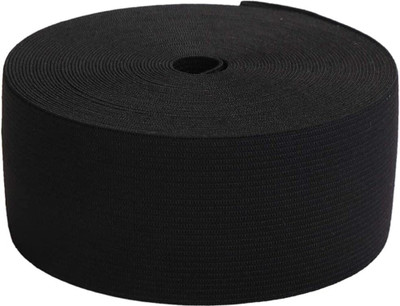 Aakriti Knitted Black Elastic(30 m)