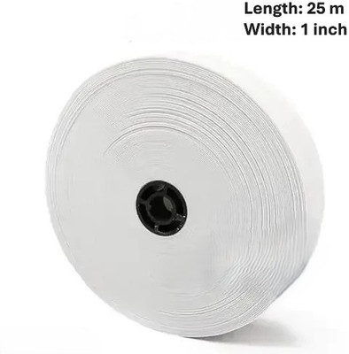 Lamina Collections Elastic Thread and Cord White Elastic(25 m)