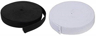ZENITH Elastic Thread and Cord Black, White Elastic(5 m)