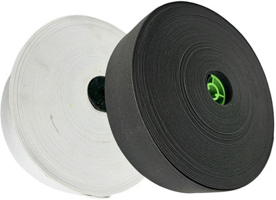 ZENITH Elastic Thread and Cord Black, White Elastic(24 m)