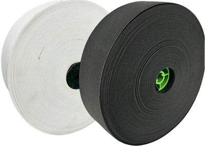 ZENITH Elastic Thread and Cord Black, White Elastic(8 m)