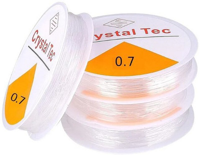 MILLIR Elastic Thread and Cord White Elastic(0.7 m)