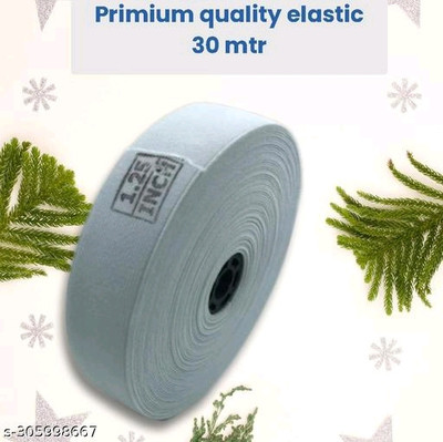 Ani enterprises Elastic Thread and Cord White Elastic(30 m)