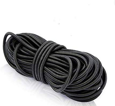 Cossess Elastic Thread and Cord Black Elastic(20 m)