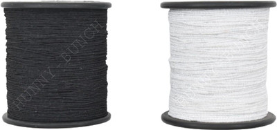 Hunny - Bunch Elastic Thread and Cord White, Black Elastic(1000 m)