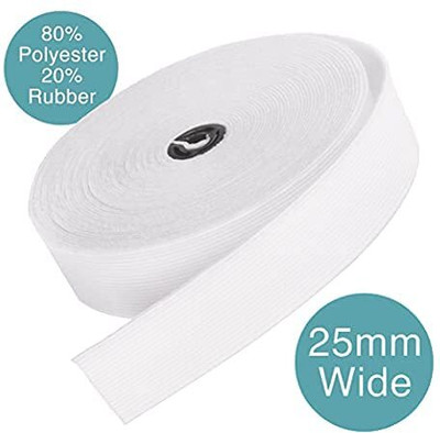 FeelBlue Knitted White Elastic(10 m)