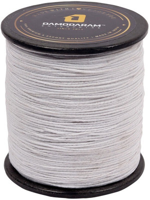 DAMODARAM Elastic Thread and Cord White Elastic(100 m)