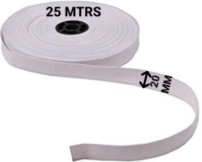 Kavch Woven White Elastic(25 m)