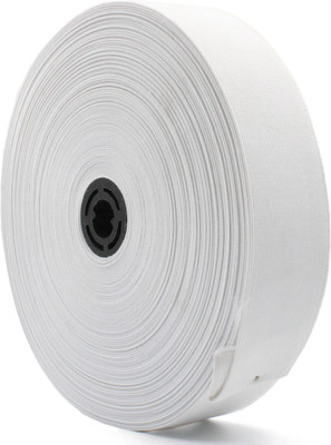 MayRose Woven White Elastic(25 m)