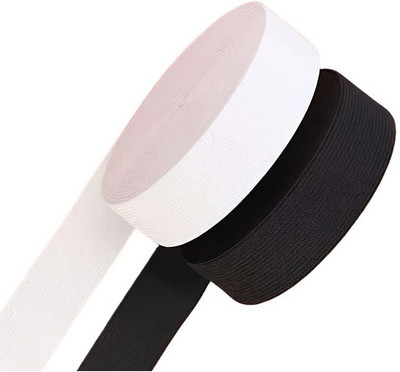 ZENITH Elastic Thread and Cord Black, White Elastic(5 m)