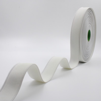 MayRose Woven White Elastic(25 m)