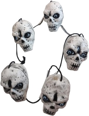 Brown Leaf Halloween Medium Skulls Realistic Looking Head Skull Mala Halloween(Pack of 1) Elders Halloween Costume(M)