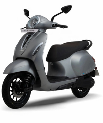 Chetak 3502 Electric Scooter by Bajaj Auto Booking for Ex-Showroom Price (with Portable Charger, Matte Coarse Grey)