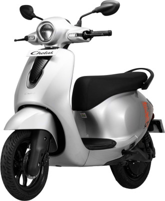 Chetak C2501 Booking for Ex-Showroom Price (with Portable Charger, Opalescent Silver)