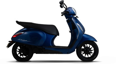 Chetak C3503 Electric Scooter by Bajaj Auto Booking for Ex-Showroom Price (with Portable Charger, Indigo Metallic)