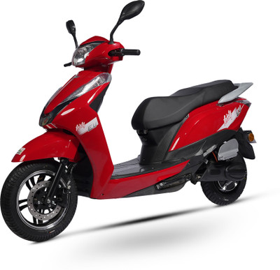 Amo Electric Bikes Feisty CS LA Booking for Ex-Showroom Price (with Portable Charger, Red)