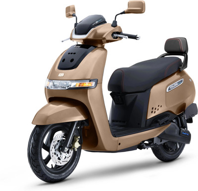 TVS iQube 3.5 kWh Booking for Ex-Showroom Price (With Charger, Walnut Brown)