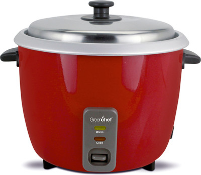 Greenchef Carlo Electric rice cooker double bowl Electric Rice Cooker(1.8 L, Red)