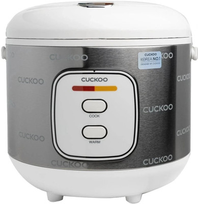 CUCKOO Electric Rice Cooker 1.8 Litre 10 Cups Uncooked Rice Capacity Serves 2-10 People Electric Rice Cooker with Steaming Feature(1.8 L, Silver)