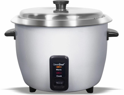 Greenchef Comet 1.8Litre Stainless Steel Single bowl Automatic Electric Rice Cooker with Steaming Feature(1.8 L, Silver)