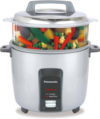 Panasonic SR-Y22FHS Electric Rice Cooker with Steaming Feature(2.2 L, Burgundy)