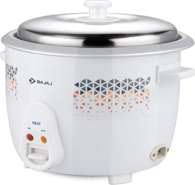 BAJAJ New Launch 1.8 L RCX 1.8 DLX Electric Rice Cooker(1.8 L, White)