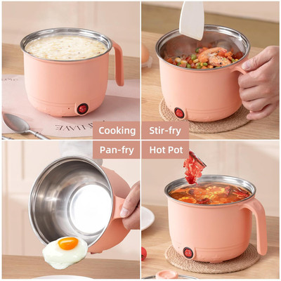 Udghosh Creation 2 Inner Pot Electric Rice Cooker with Steaming Feature Egg Cooker, Rice Cooker, Food Steamer, Travel Cooker, Deep Fryer(1.8 L, Multicolor)