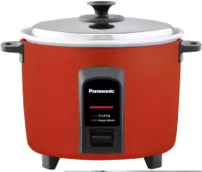 Panasonic 18H BBW 1.8L Electric Rice Cooker Food Steamer, Rice Cooker(2.2 L, Red)