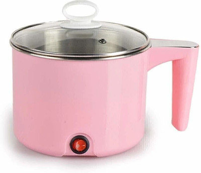 BazaarNest Multifunction Cooking Pot Multi-Purpose Electric Rice Cooker(1.5 L, Pink)