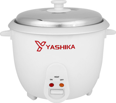 YASHIKA RCX 1.8 Electric Rice Cooker with Steaming Feature(1.8 L, White)