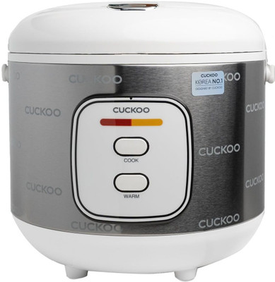 CUCKOO Electric Rice Cooker 1.8 Litre 10 Cups Uncooked Rice Capacity Serves 2-10 People Electric Rice Cooker with Steaming Feature(1.8 L, Silver)