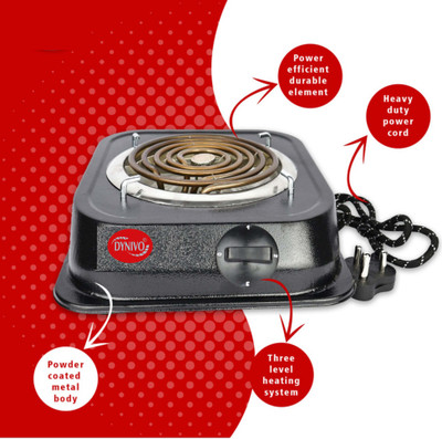 DYNIVO Multipurpose 2000 WATT ELECTRIC COOKING HEATER AND ROOM HEATER Electric Cooking Heater(1 Burner)