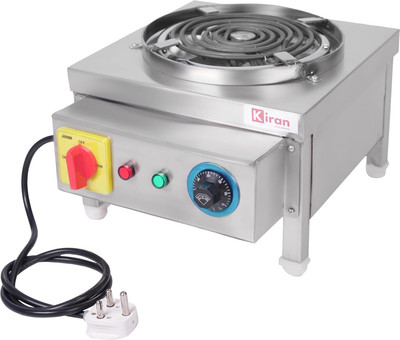 KIRAN ENTERPRISES Commercial 4KW Electric Hot Plate with Thermostat Control Electric Cooking Heater(1 Burner)