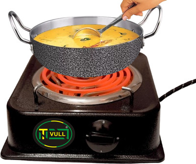 NETVULL 1250 W Radiant Cooktop Push Button(Black, Electric Cooking Heater 1250W Induction Cooktop Works with All Metal Utensils)