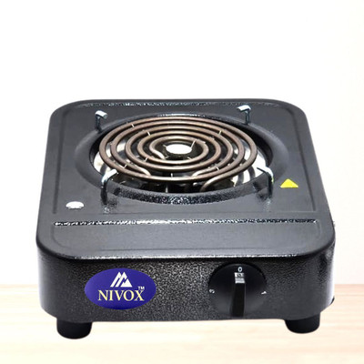 NIVOX Super Electric Coil Stove | 2000W | Shockproof & Durable Metal Body Electric Cooking Heater(1 Burner)