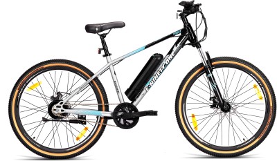 Ninety one WOLVERINE X 7.8Ah Battery Front Suspension 250 Watt IP65 BLDC Motor Black Silver 27.5 inches Single Speed Lithium-ion (Li-ion) Electric Cycle