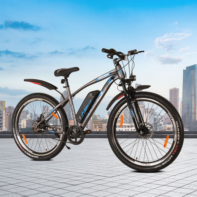 LEADER E-Power L6 with Front Suspension,Dual Disc Brake & Superior Off-Road performance 27.5 inches Single Speed Lithium-ion (Li-ion) Electric Cycle